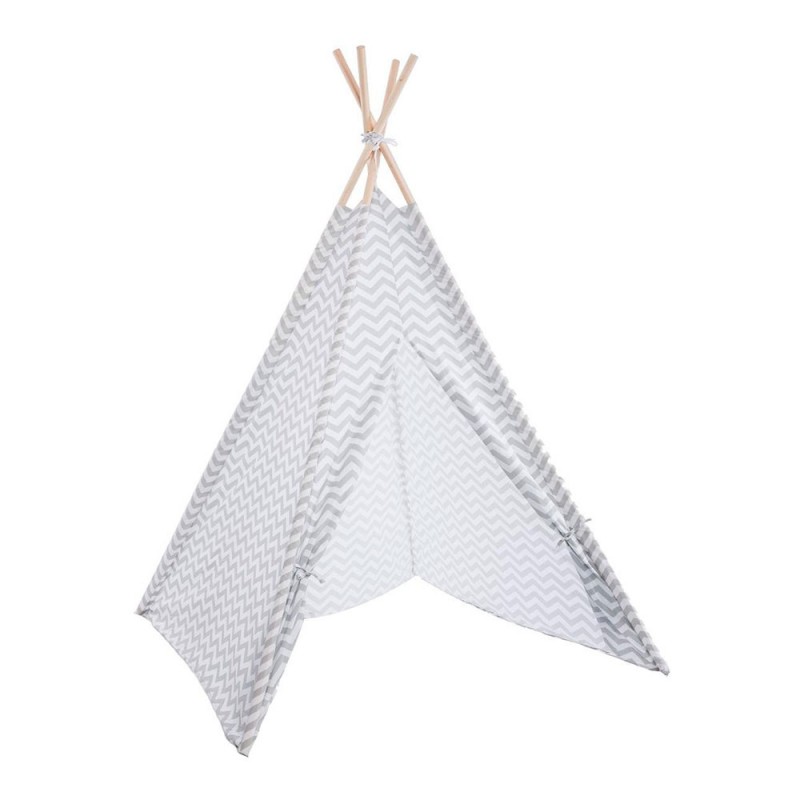 Tipi gris amb funda emmagatzematge 160x120x120cm