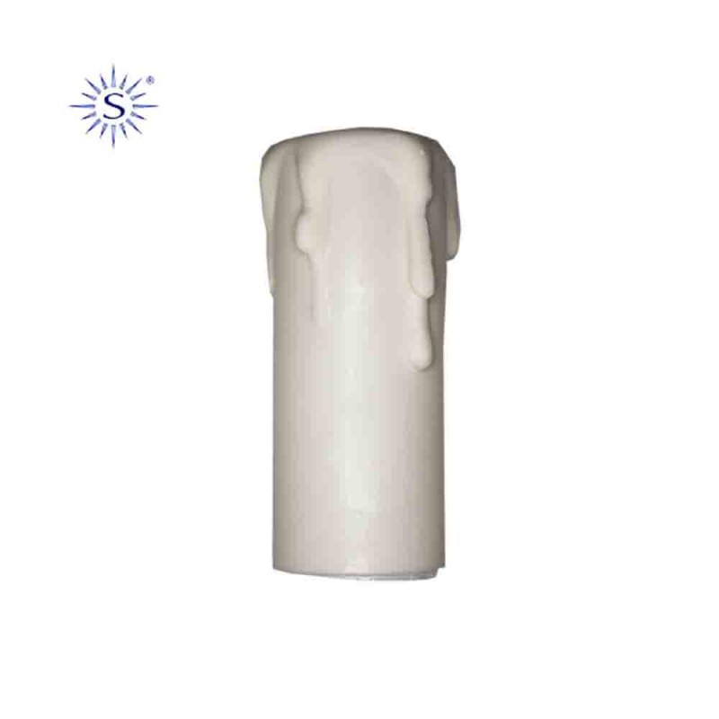 Espelma curta per portalàmpades e14 blanc  solera