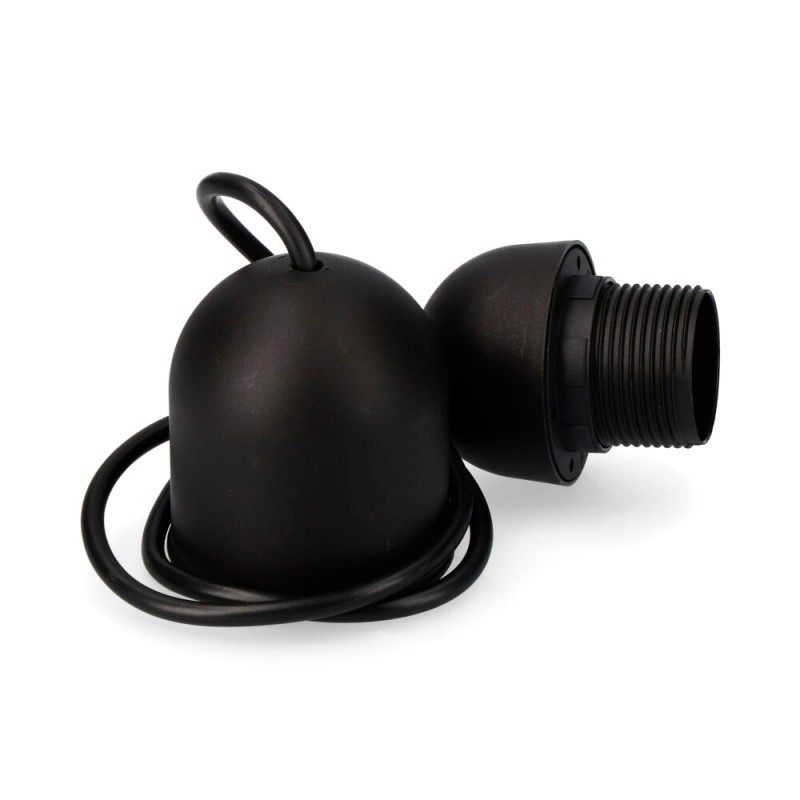 Conjunto colgante negro e-27