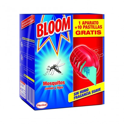 Insect bloom aparato+10 pastillas mosquitos común y tigre