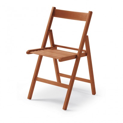 Cadira plegable de fusta cirerer 79x42,5x47,5cm.
