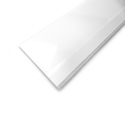 Rivet b.porta flexible transparent blanc 1m 