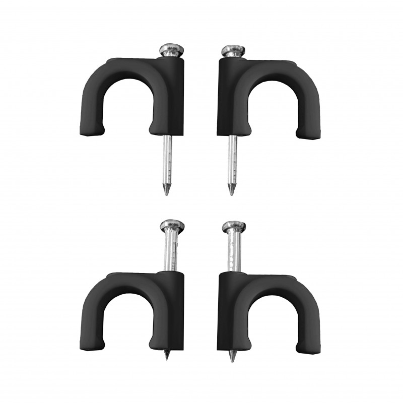 Grapa negra cable mànega tubular 2x4 nº 9 (caixa 100 unit) 