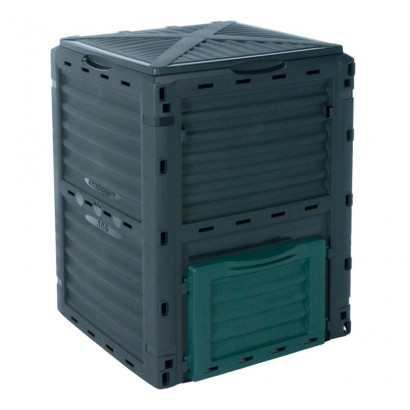 Caja de compostage 300 l color negro 61x61x83cm