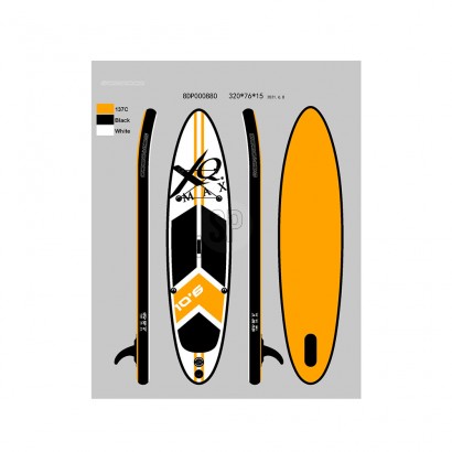 Taula paddle surf taronja inflable amb rem, inflador i bossa 320x76x15cm