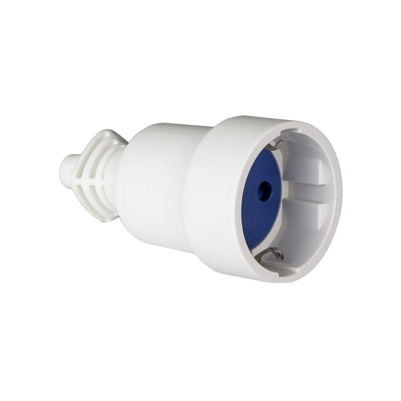 Base aerea pvc 16a 250v t/tl 4,8mm blanco 707cb solera