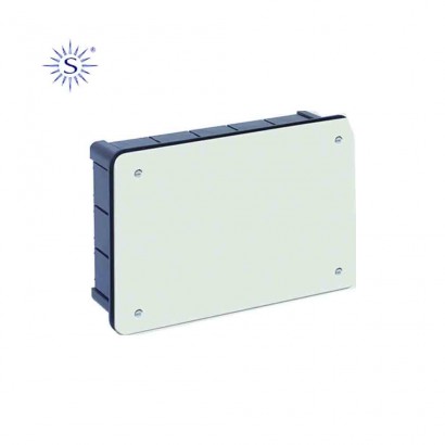 Caja rectangular 300x200x60mm con tornillos retractilado solera