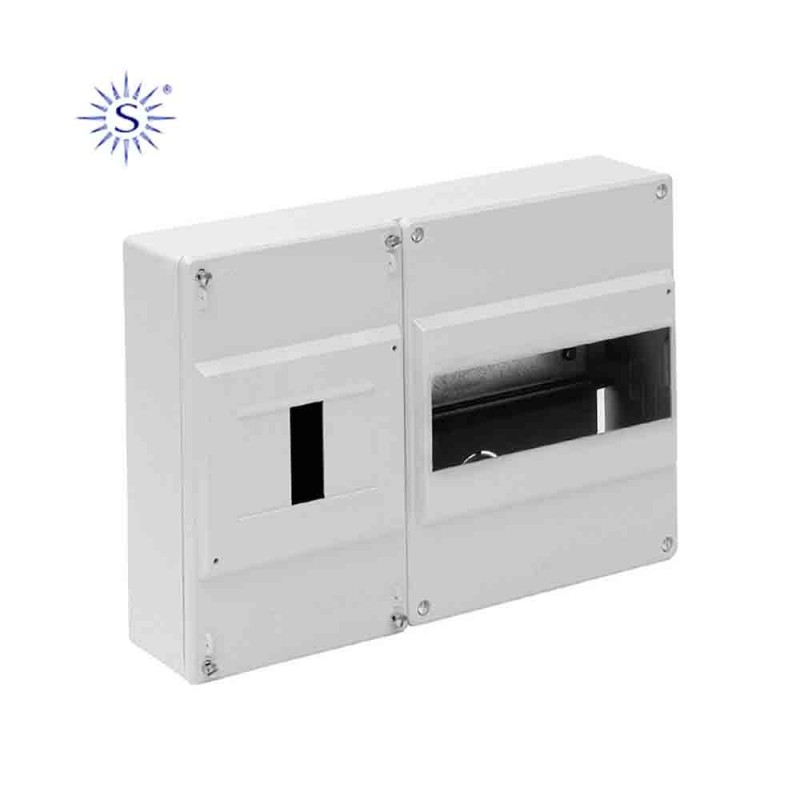 Caja para distribución 1icp+7 elementos blanco 227x188x55mm solera