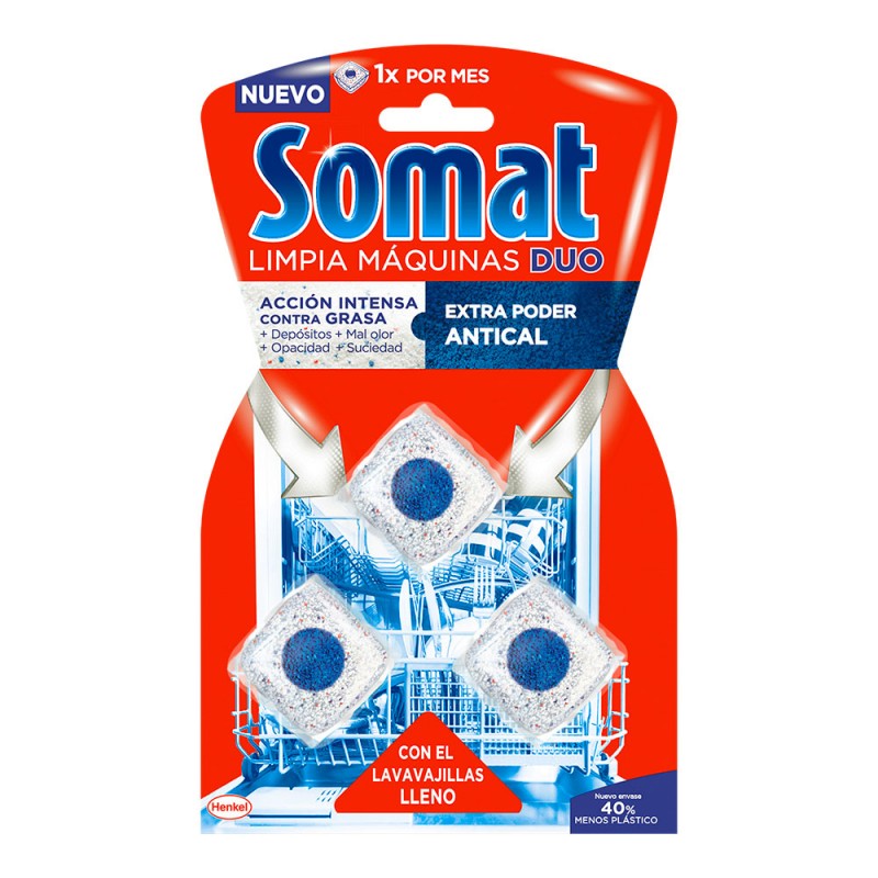 Neteja màquines somat 3 dosi (rentavaixelles ple) somat