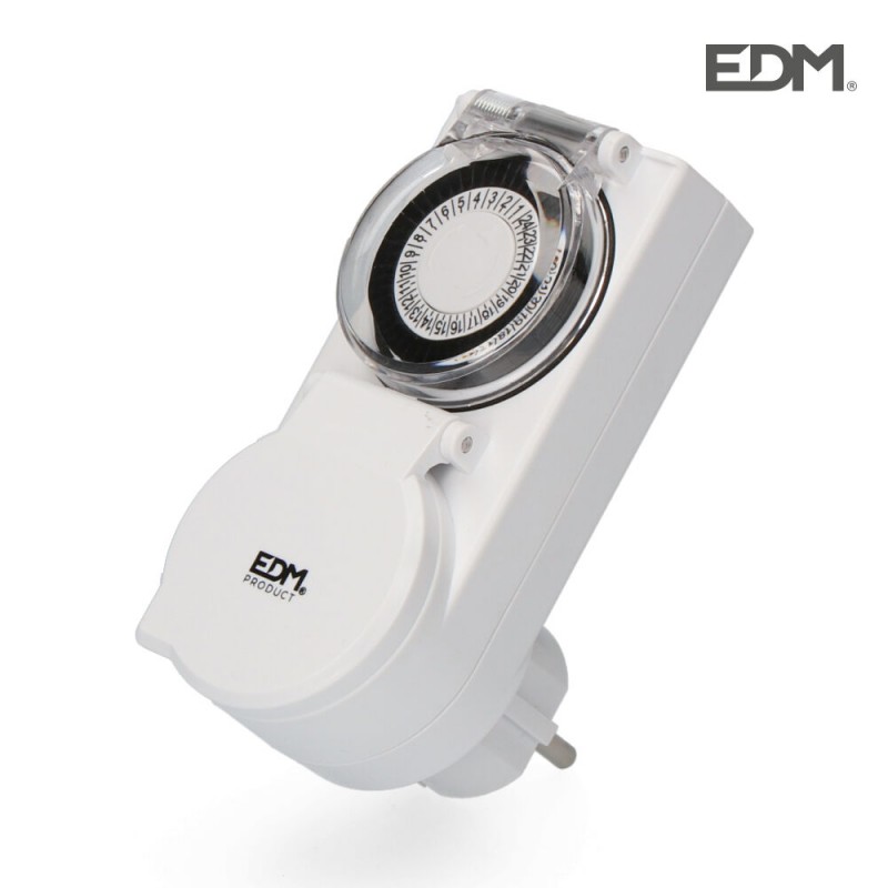 Programador 24 horas mecanico ip44 230v 50hz 16a  edm