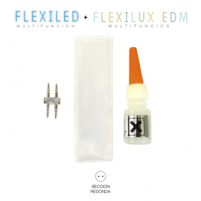 Kit unió tub flexilux/flexiled 2 vies edm 