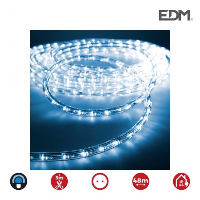 Tub flexiled led 2 vies multifunció 36 leds/metre blau  ip44  interior/exterior edm.    euro/mts