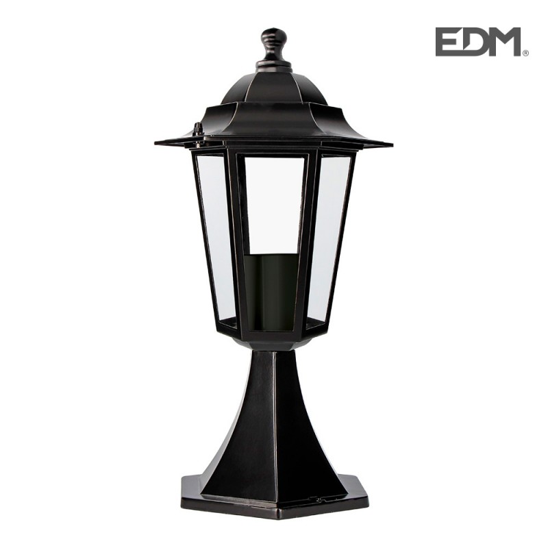 Fanal alumini sobremur negre 38xø19,2cm  edm mod. zurich 