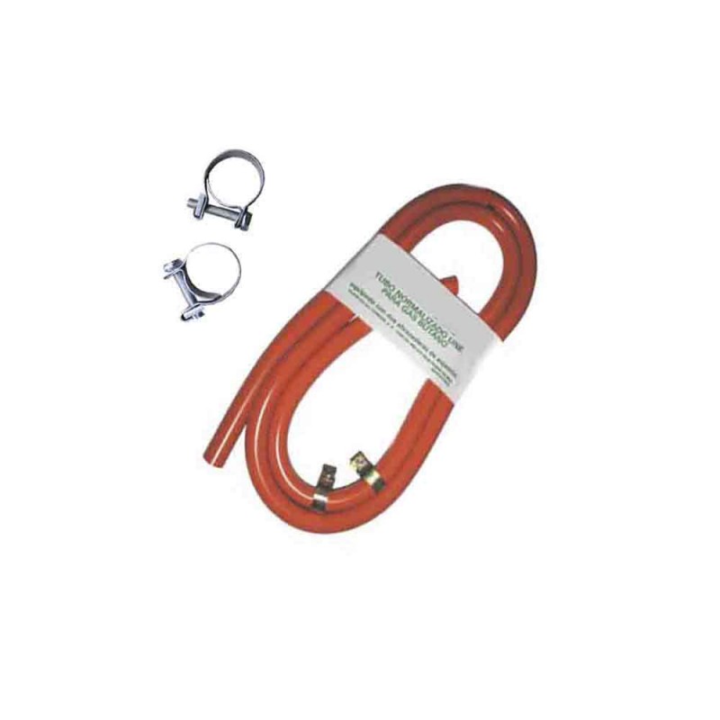 Kit manguera butaflex  bicapa 9x15mm 0,80mts (incluye 2 abrazaderas)