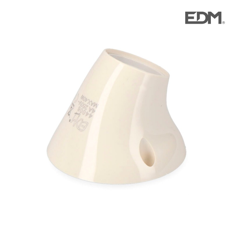 Portalamparas zocalo curvo  e-27envasado edm