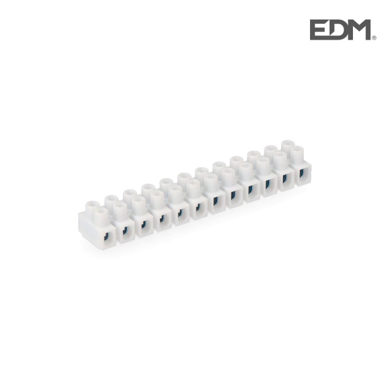 Regleta conexió 2.5mm a 4mm blanca envasat edm 