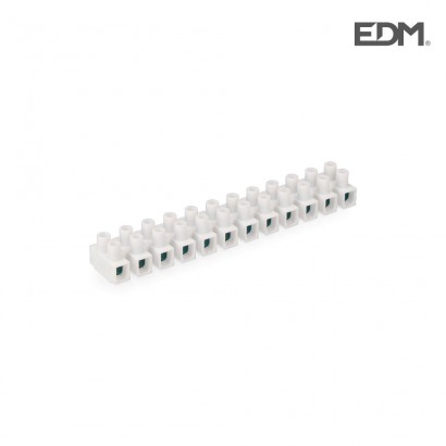 Regleta conexió 10mm blanca envasat edm 