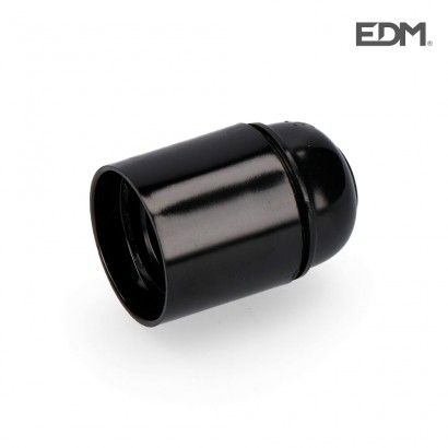 Portalàmpades bk reforçat e27 negre (22285) edm 