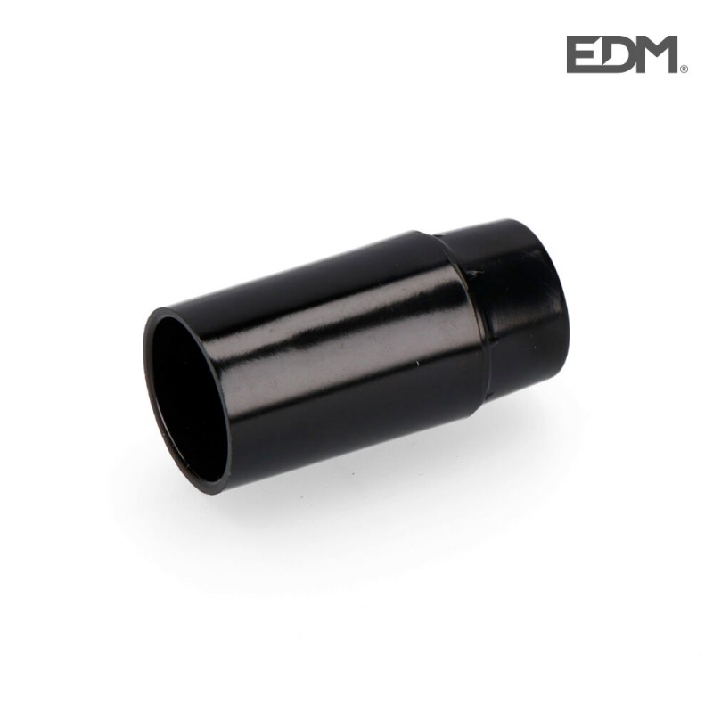 Portalamparas bk. reforzado e-14 negro retractilado edm