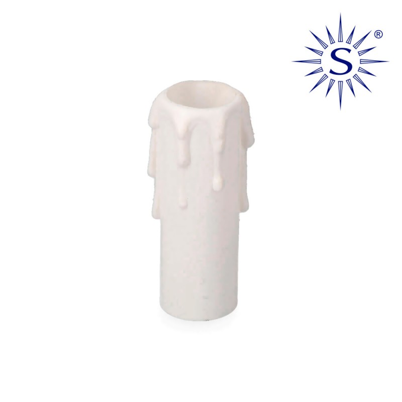 Vela mediana para port. e-14 blanco retractilado