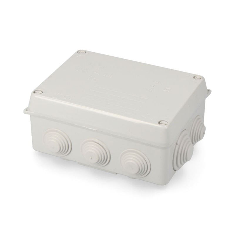 Caja estanca rectangular 153x110x65mm con tornillos retractilada