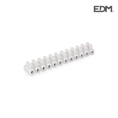 Regleta conexion de 4mm a 6mm homologada blanca retractilada edm