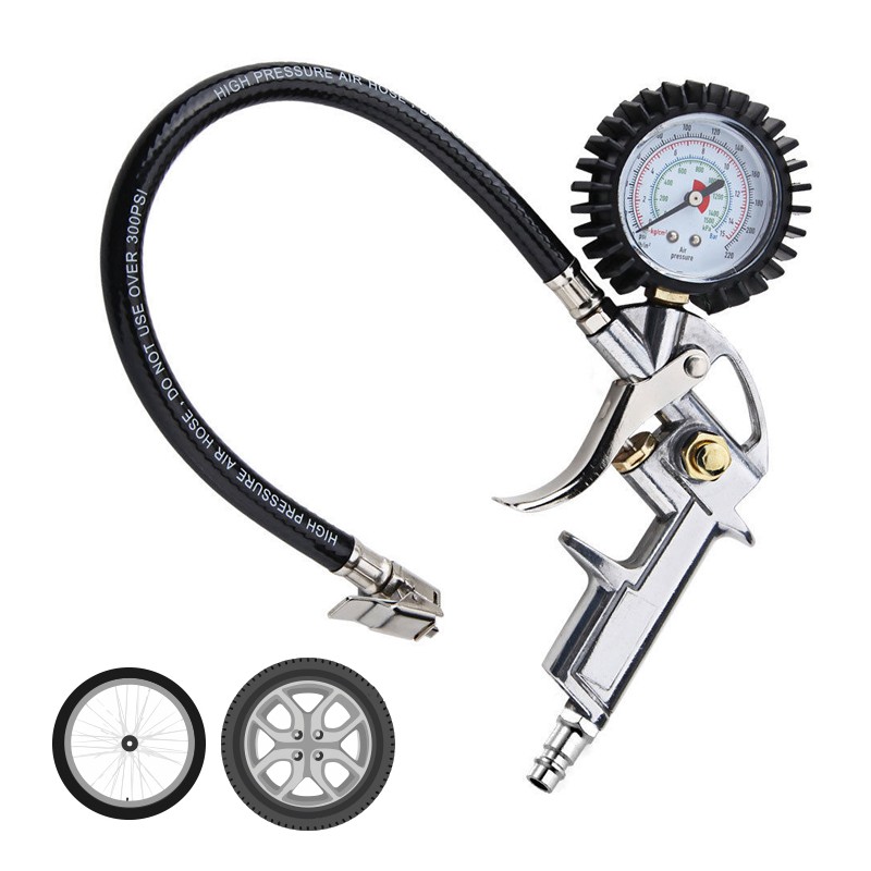 Pistola amb manòmetre per compressor unflat 