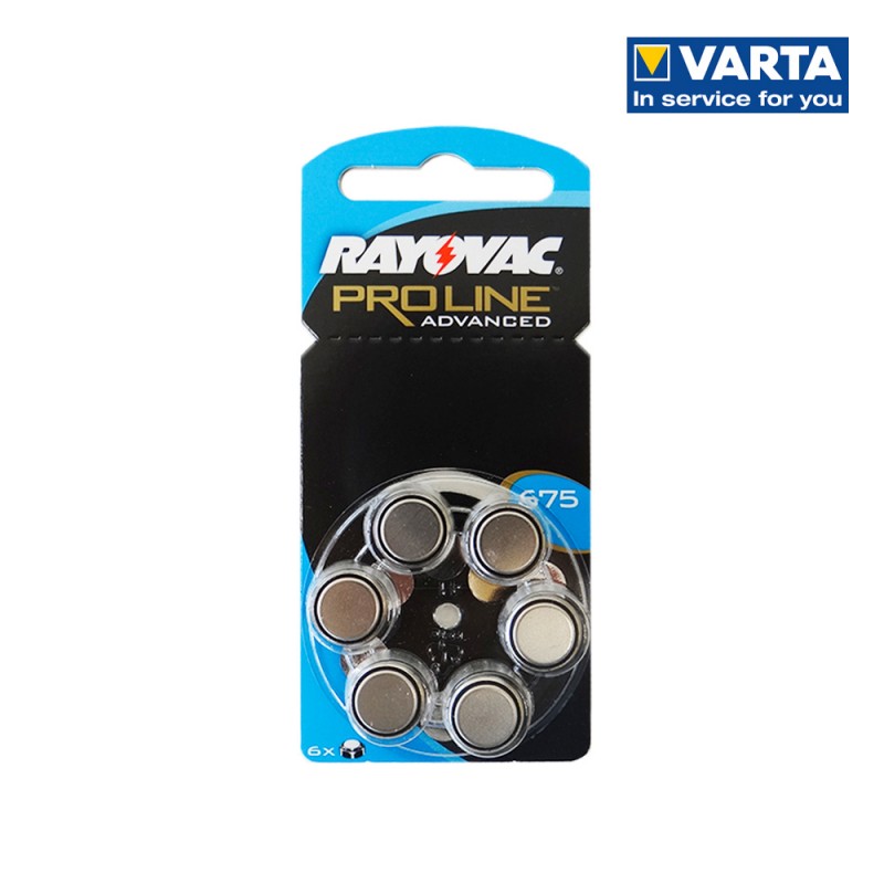 Micro pila audiòfon (blister 6 piles) rayovac za675 diàmetre 12mm alt 6mm 