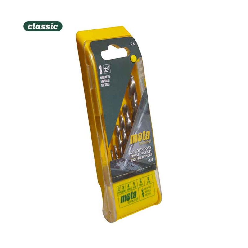 Joc de 6 broques a.r de 2mm a 8mm mj6 