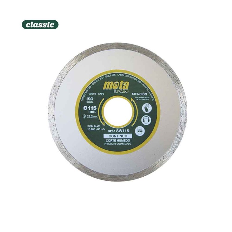 Disc diamantat llis humit 115mm clp18 sw115-p 