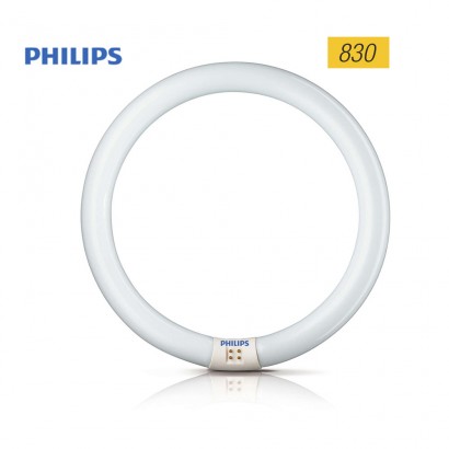 Tubo fluorescente circular 40w trifosforo 830k philips ø 40cm