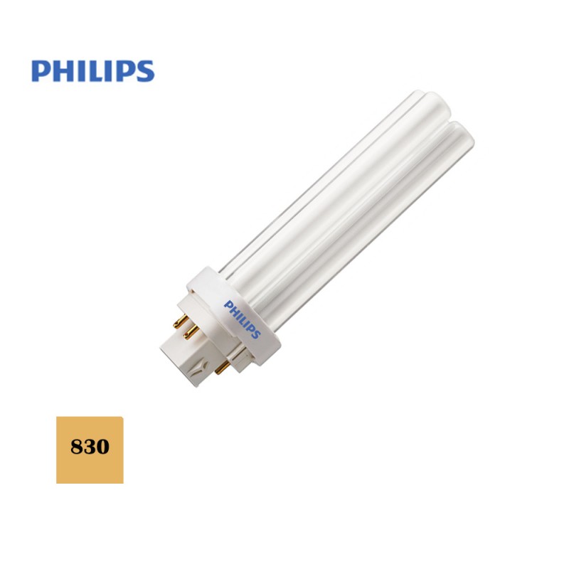 Bombeta baix consum lynx 1800 lumens d-26w pld-4 pin 830k llum càlida philips 