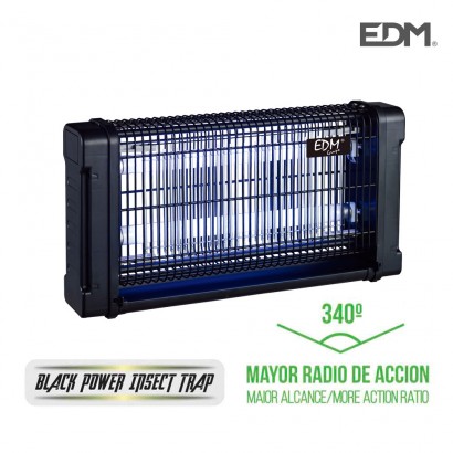 Mata insectes elèctric amb tubs uv de 2x6w 340º edm