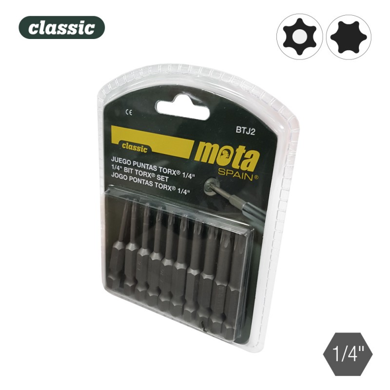 Joc puntes torx tamper x 50m 10 peces btj2 