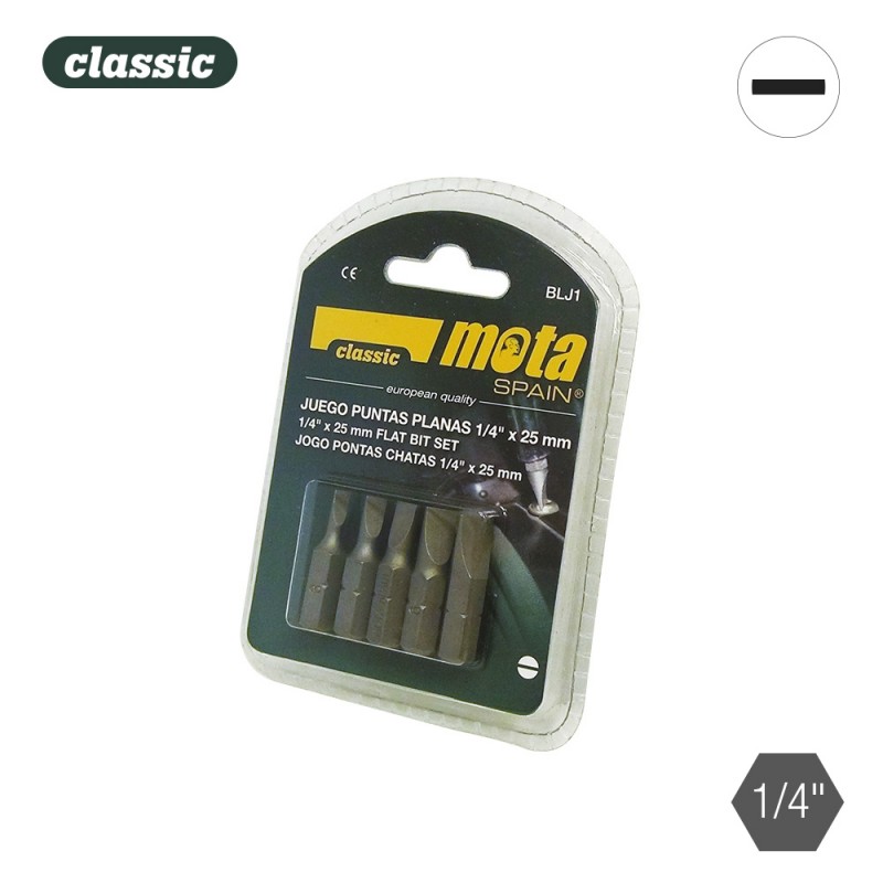 Joc puntes planes 1 4-5 peces x 50mm blj2 