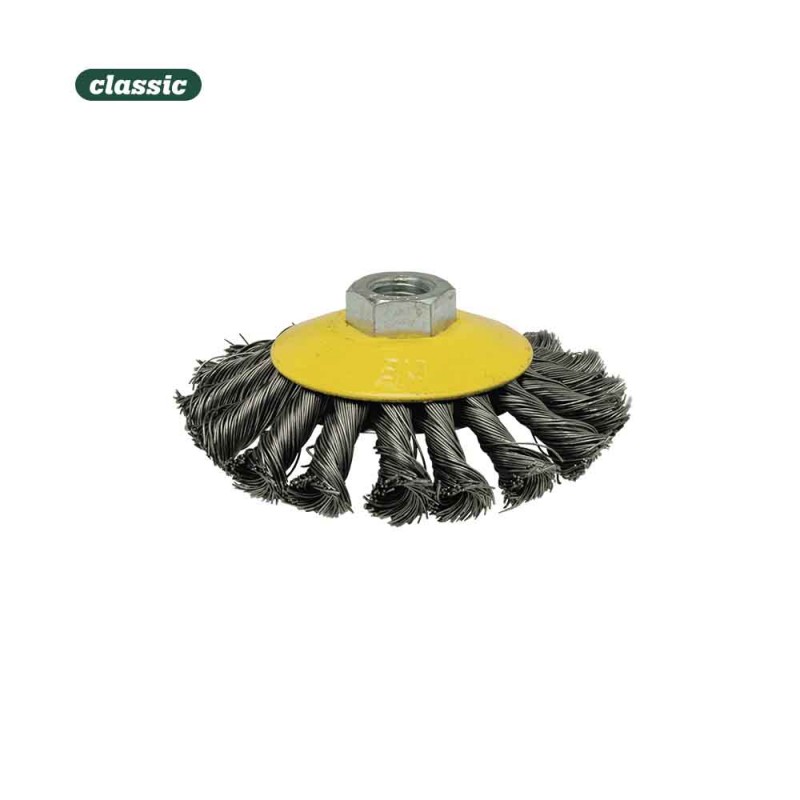 Cepillo conico alambre trenzado 100mm  fhr100