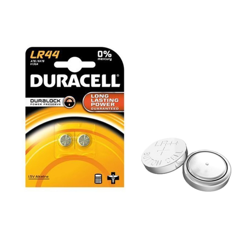 Blíster 2 piles lr44 1,5v duracell
