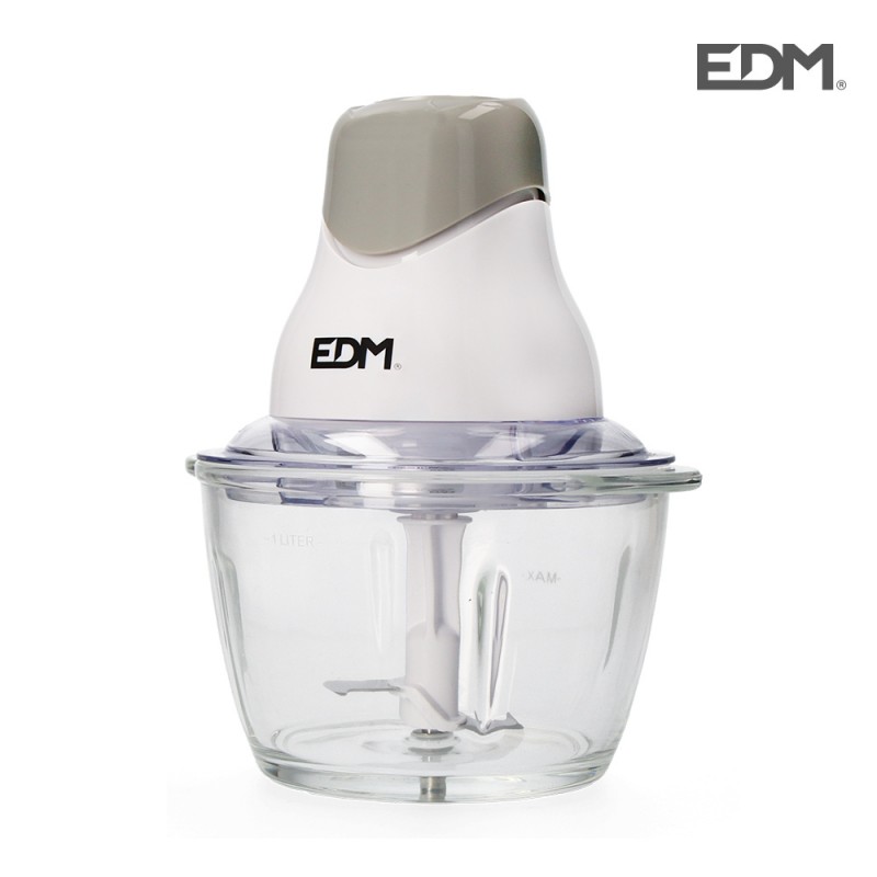 Picadora amb got d'1 litre vidre 320w edm 