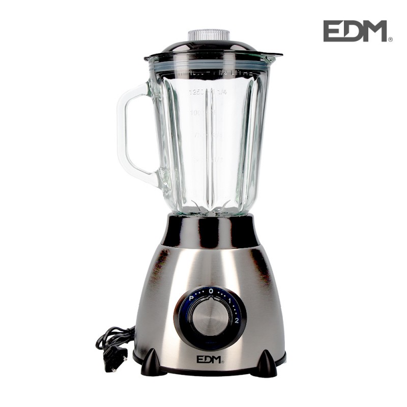 Batedora amb got mesclador vidre 1.5 litres 550w edm 