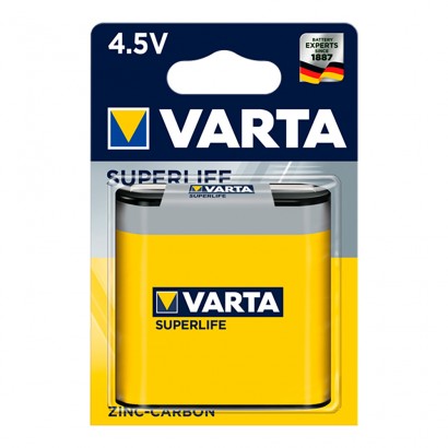 Pila petaca varta 4.5v lr12 salina (blister 1 pile)