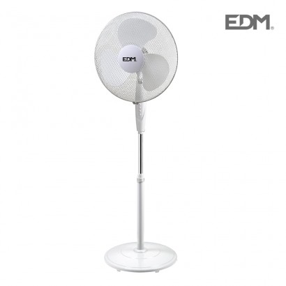 Ventilador peu 45w base circular alçada regulable 110-130cm 50m3/min edm 
