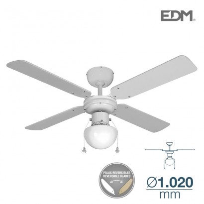 Ventilador de sostre model carib 50w ø102cm blanc 65m3/min edm 