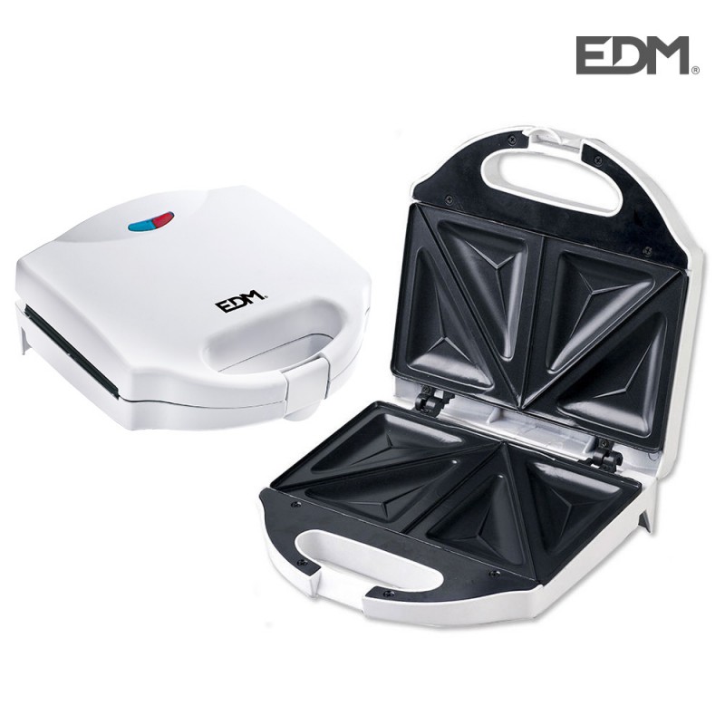 Sandwichera doble 750w 215x125mm edm 