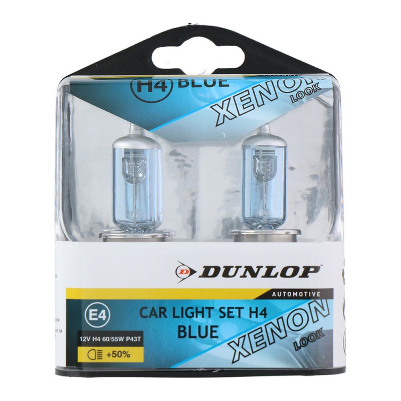 Set 2 bombetes per a cotxe 12v h4 xenon dunlop