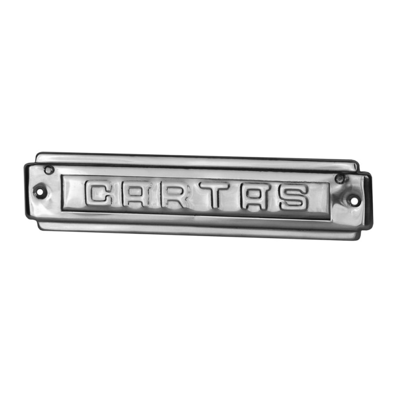 Placas buzon inox. 22x25cm