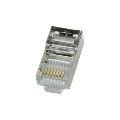 Conector rj45 macho ftp cat5e blindado (bolsa 100ud)