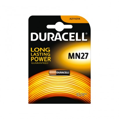 Pila alcalina duracell mn27 12v "v27/a27a" 