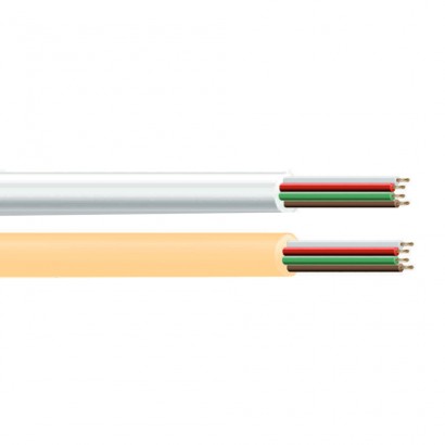 Cable telefònic pla 4 vies blanc edm     euro/mts