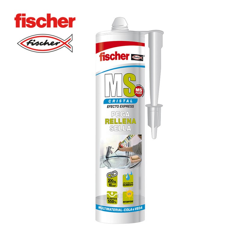 Ms sellador adhesiu vidre fischer 290ml 