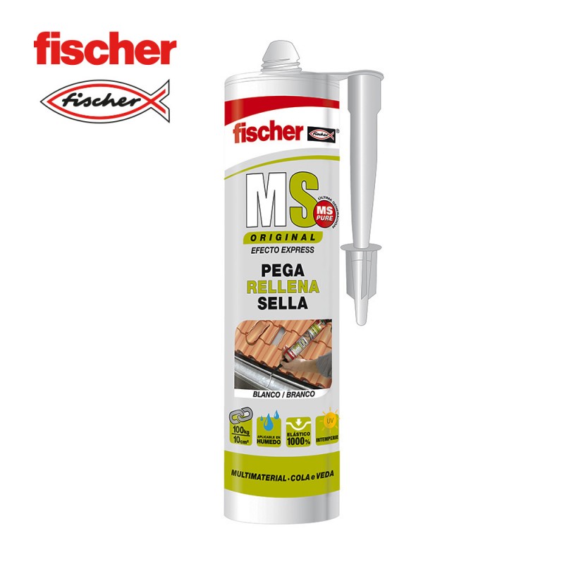 Ms sellador adhesiu plus blanc fischer 290ml 